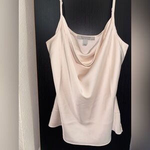 All Saints  Ivory, cream satin camisole Size  2